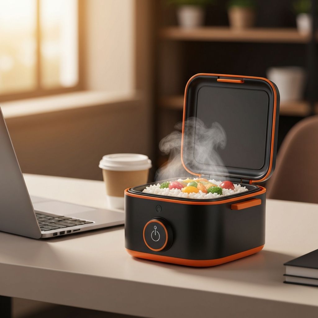 Calentador portátil HotDrop en uso